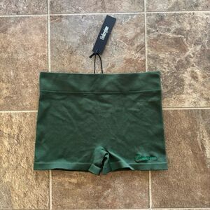 Civil Regime x No Tomorrow Ribbed Shorts Green Size XL